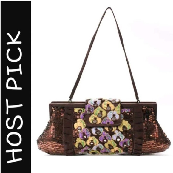 Santi Sequined Shoulder / Hand Bag / Clutch - Picture 7 of 13